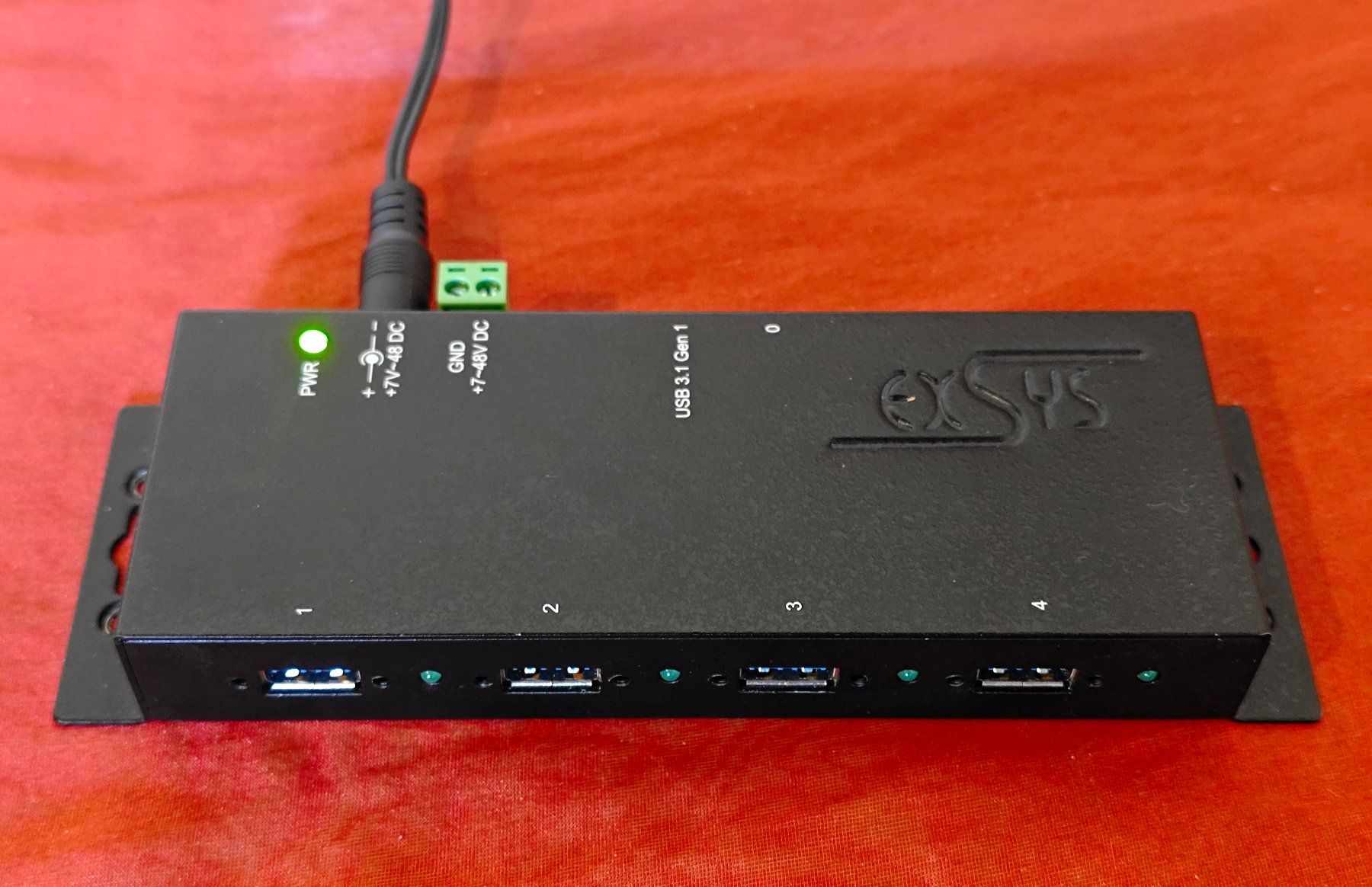 Hub & Switch: ExSys 4-Port Powered USB 3.0 Hub EX-1183HMVS Vers. 2 – Usato da Künten venduto da zarroun 1