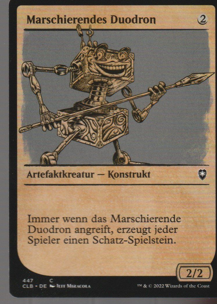Magic The Gathering Carte collezionabili: TCG Magic The Gathering MTG CLB 447 Marschierendes Duodron – Nuovo (secondo la descrizione) da Vezia venduto da Aquarius_Age