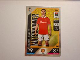 Match attax Fussballkarte Christiano Ronaldo Matchwinner