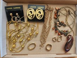 Modeschmuck Konvolut, Halsketten, Ohrringe, Sommer Sale