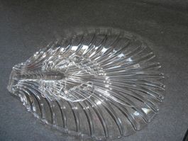 Hummer Servierschale-Servierplatte Glaskristall Walther