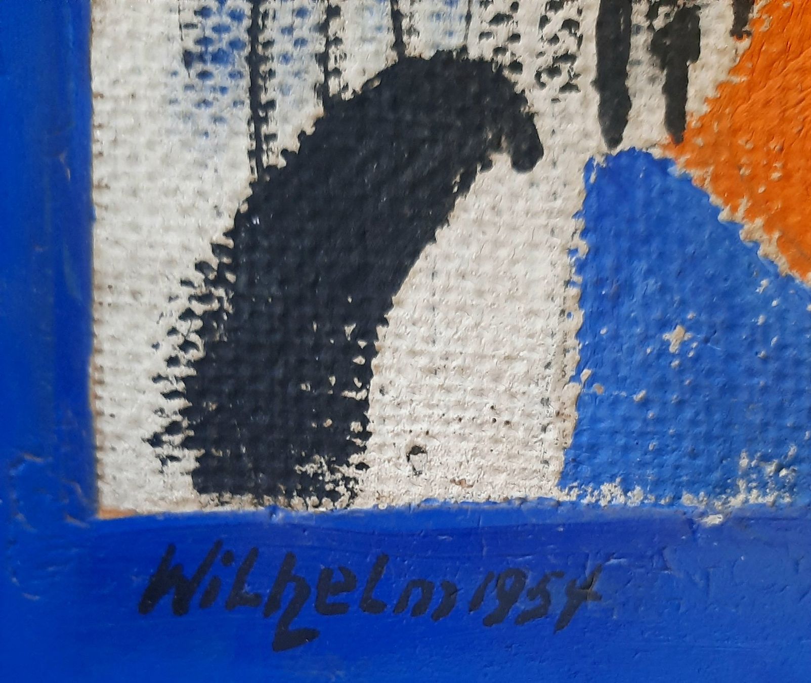 Dipinti: Expressives Gemälde Wilhelm 1954 – Usato da Arbon venduto da torso444 2