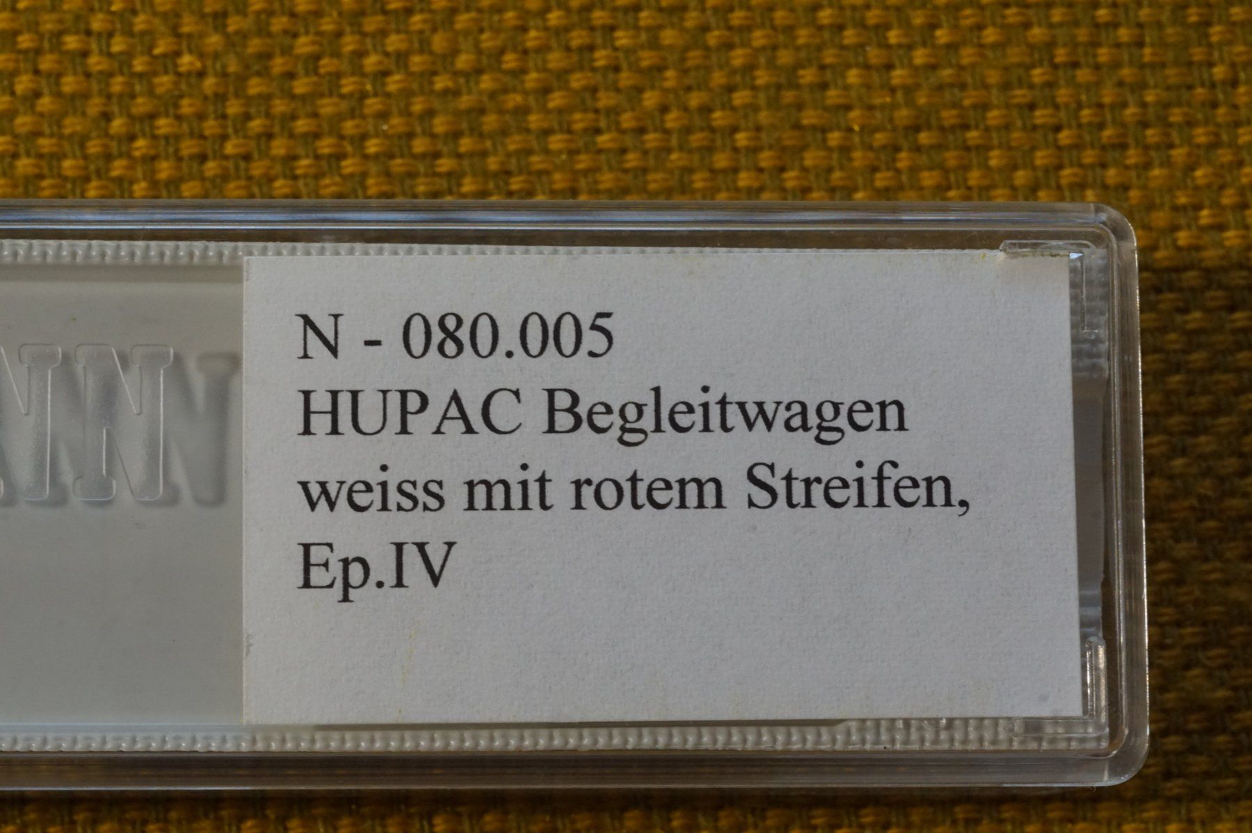 Wabu Modellini di ferrovie: WABU HUPAC Begleitwagen Spur N – Usato da Gränichen venduto da iknow 5