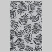 vidaXL Outdoor-Teppich ARAKIL Weiß und Schwarz 160x230 cm PP