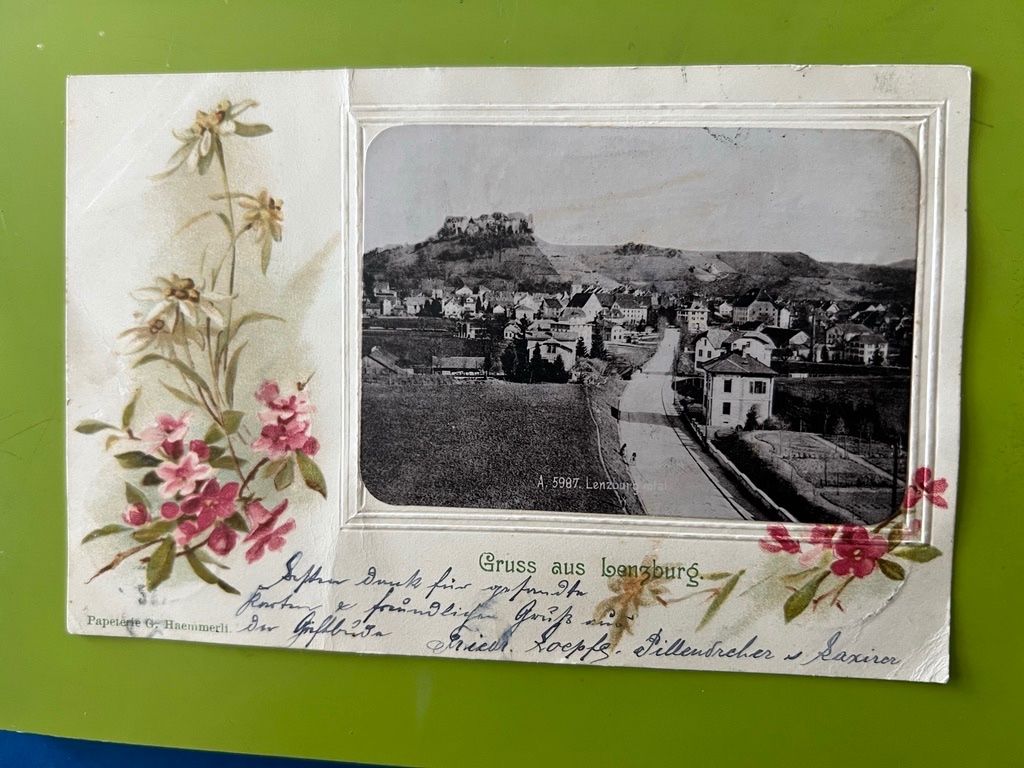 Ansichtskarten: GRUSS AUS LENZBURG STEMPEL 1901 – Gebraucht aus Steinach von Momoco