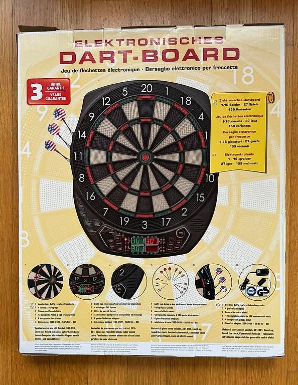 Freccette: Elektronisches Dart Board neuwertig – Nuovo e nell'imballaggio originale da Birsfelden venduto da edi_v7tz 1