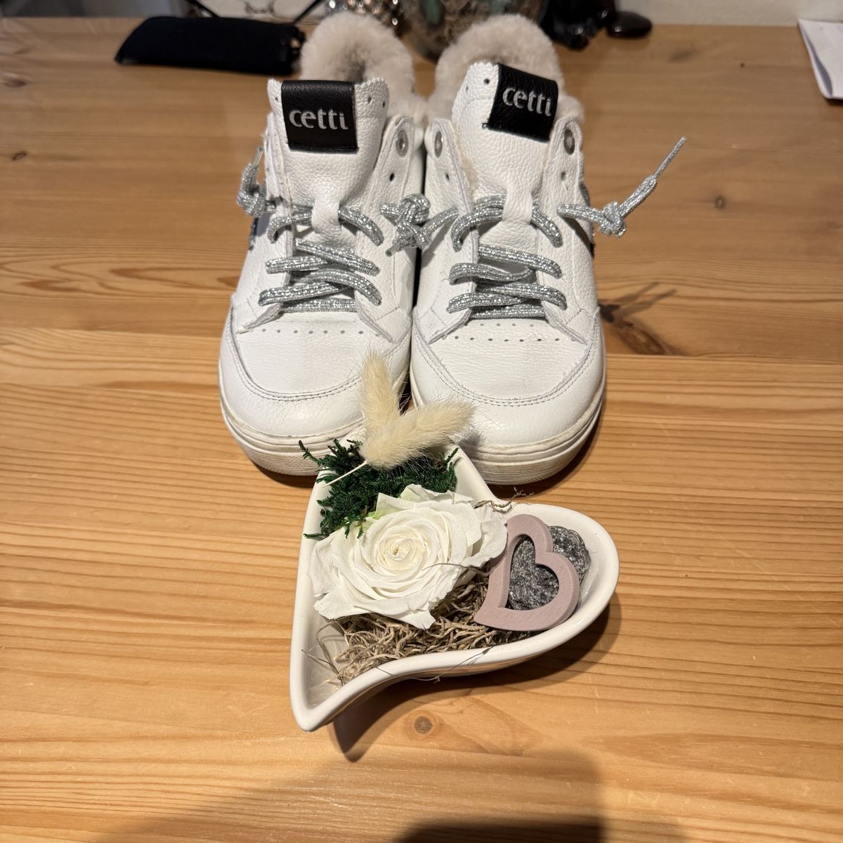 Scarpe da donna: Nile Cetti Winter Sneaker Gr. 38 Weiss mit Stern - Top! – Nuovo (secondo la descrizione) da Chur venduto da Reginn 3