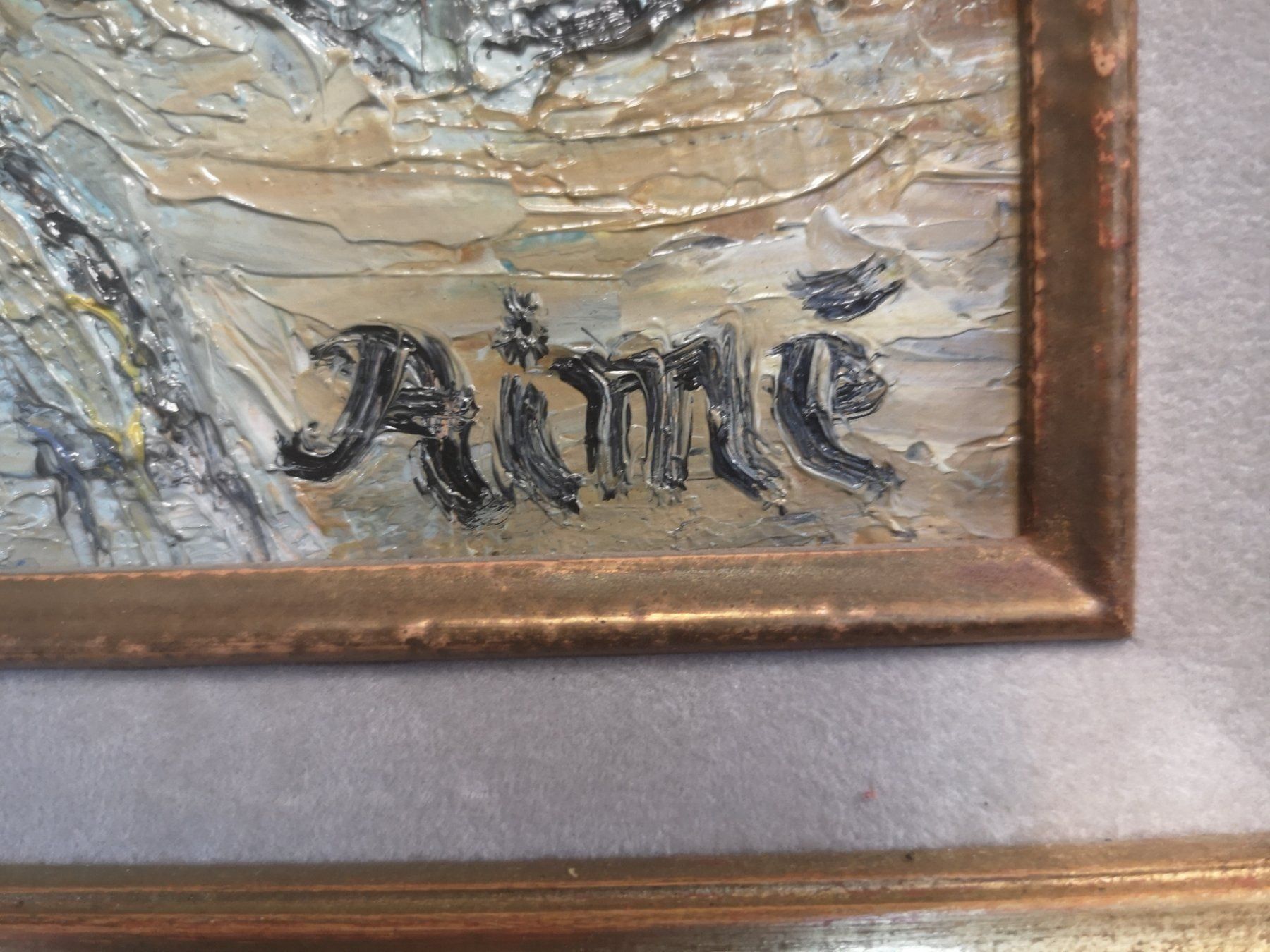 Dipinti: AIMÉ HUILE SUR TOILE SIGNÉE  DATÉE1993 – Usato da Genève venduto da Qanil77 3
