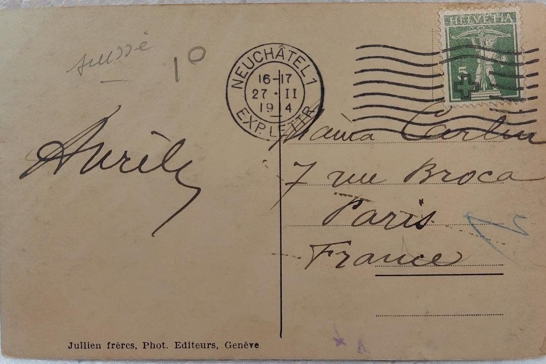 Ansichtskarten: NEUCHÂTEL & les Alpes - 1914 – Gebraucht aus Delémont von Domdom1 1