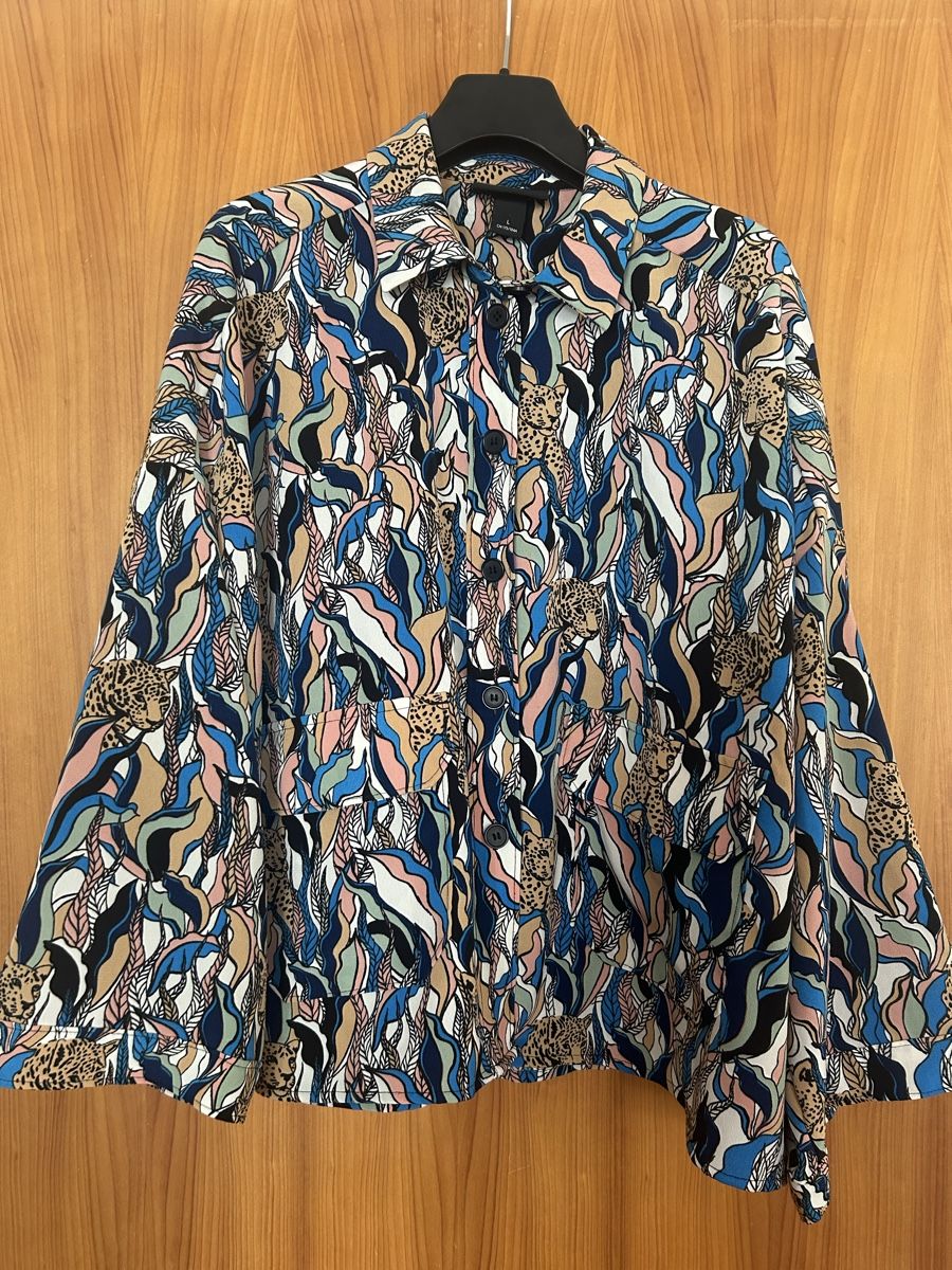 Monki Camicette: Monki Bluse gemustert mehrfarbig Gr.L – Usato da chur venduto da corazon710