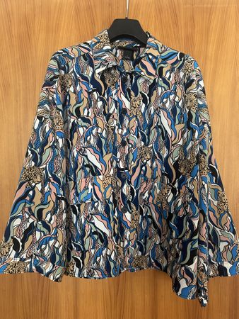 Monki Bluse gemustert mehrfarbig Gr.L