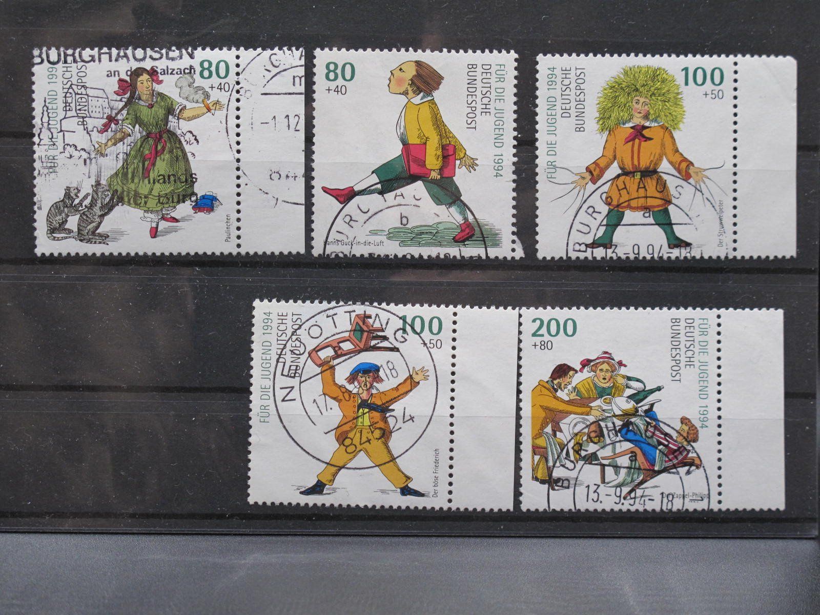 Tous les timbres: BRD 1994 Kinderbuchgeschichten  H, Hoffmann gest. – D'occasion à Wil SG par fva01