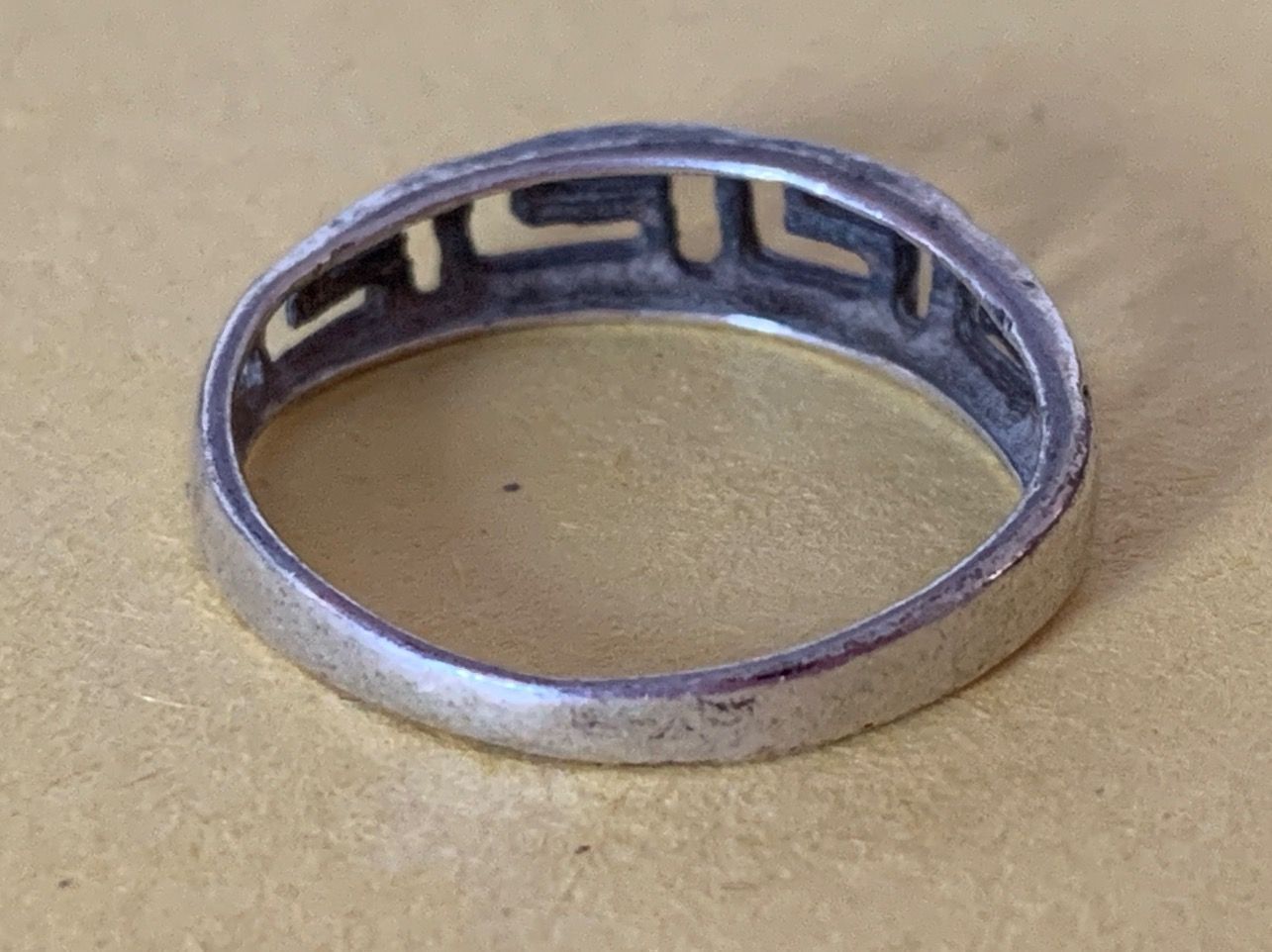Anelli: Silberring griechisches muster (51) – Usato da Laufen venduto da belleskulptur 2