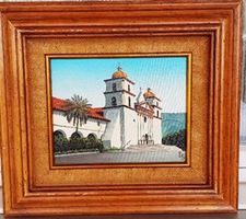 Ölgemälde von EUGENE SCHMITT - Santa Barbara Mission