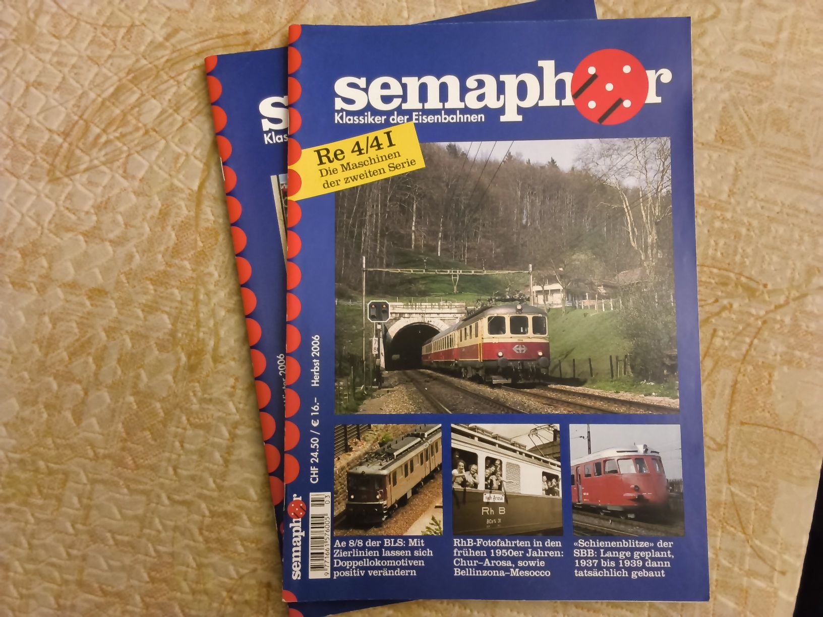 Riviste & Magazine: 2 Eisenbahn-Hefte Semaphor Herbst/Winter 2006 – Usato da Hallau venduto da histoiremerveilleuse