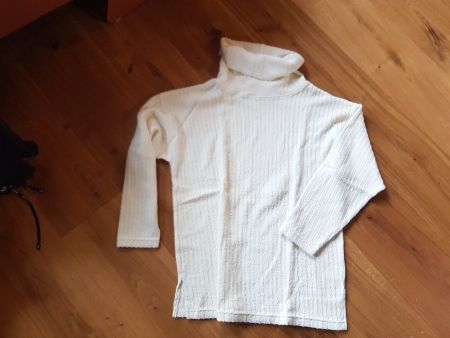 Rollkragen Pullover Damen Mädchen Grösse S weiss creme