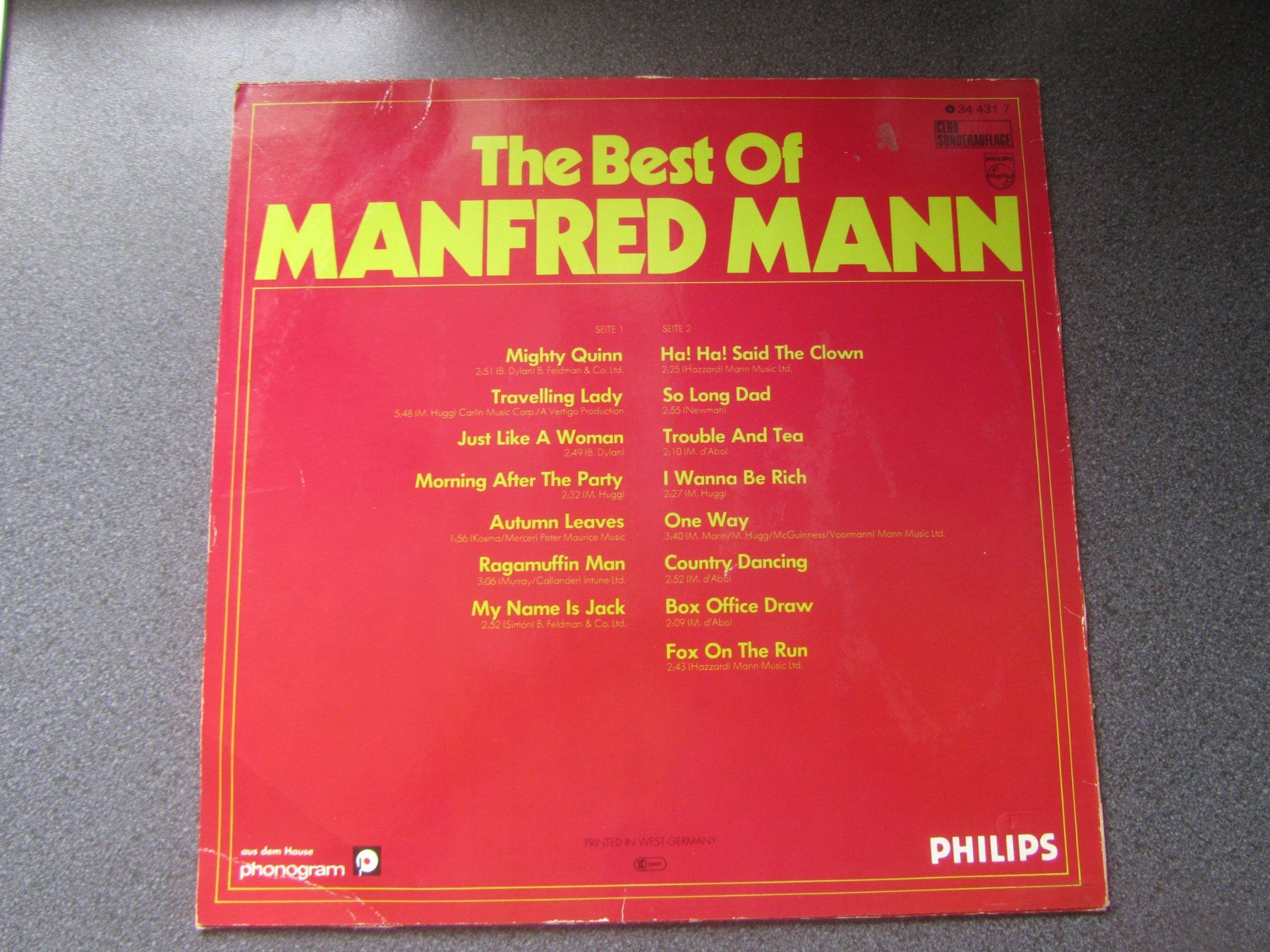 Schallplatten: the Best of MANFRED MANN – Gebraucht aus Seengen von mikelele 3