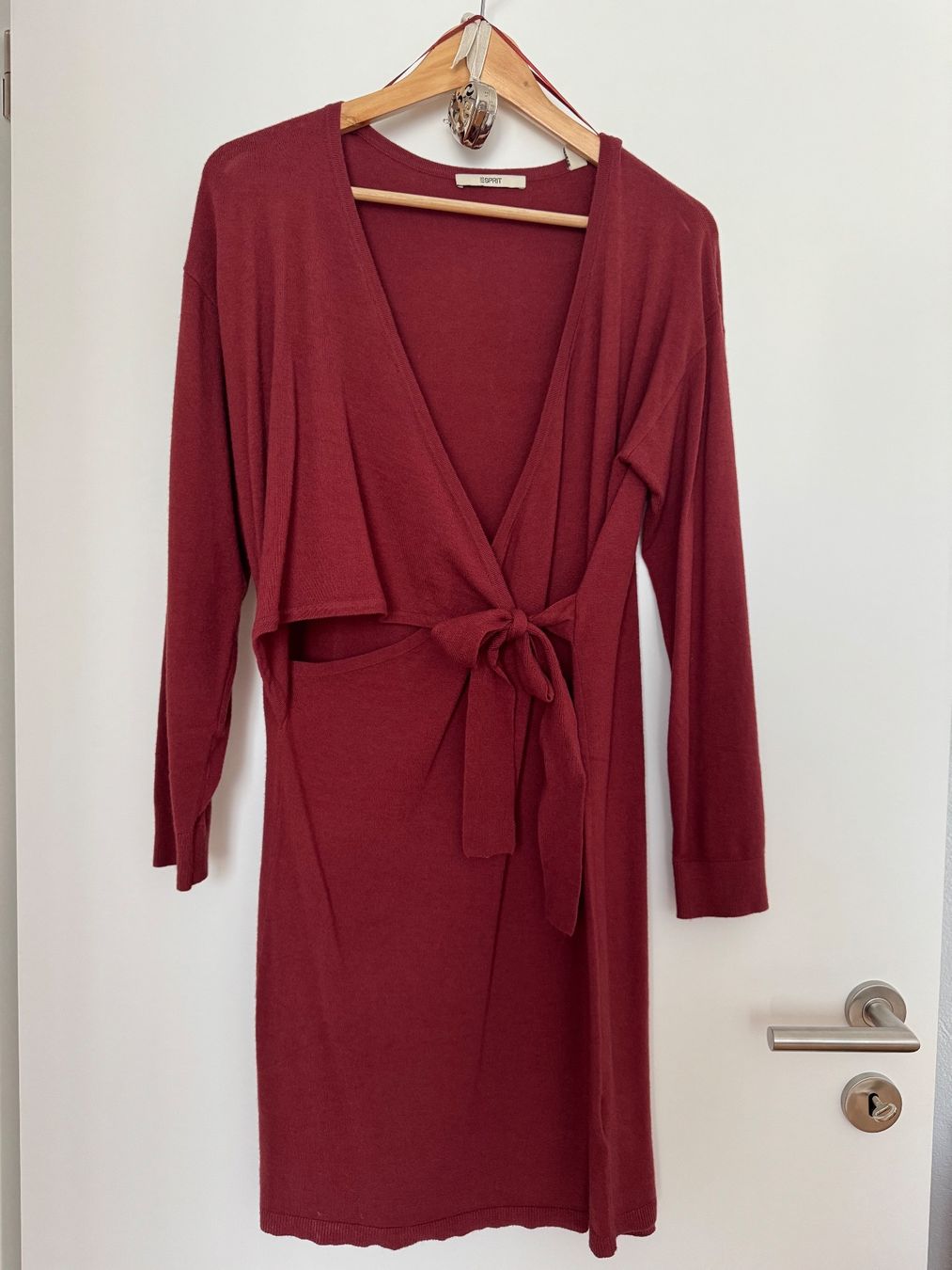 Esprit Vestiti: Feines Strickkleid in Rostbraun, Gr. L – Usato da Reinach BL venduto da SophiesFundgrube