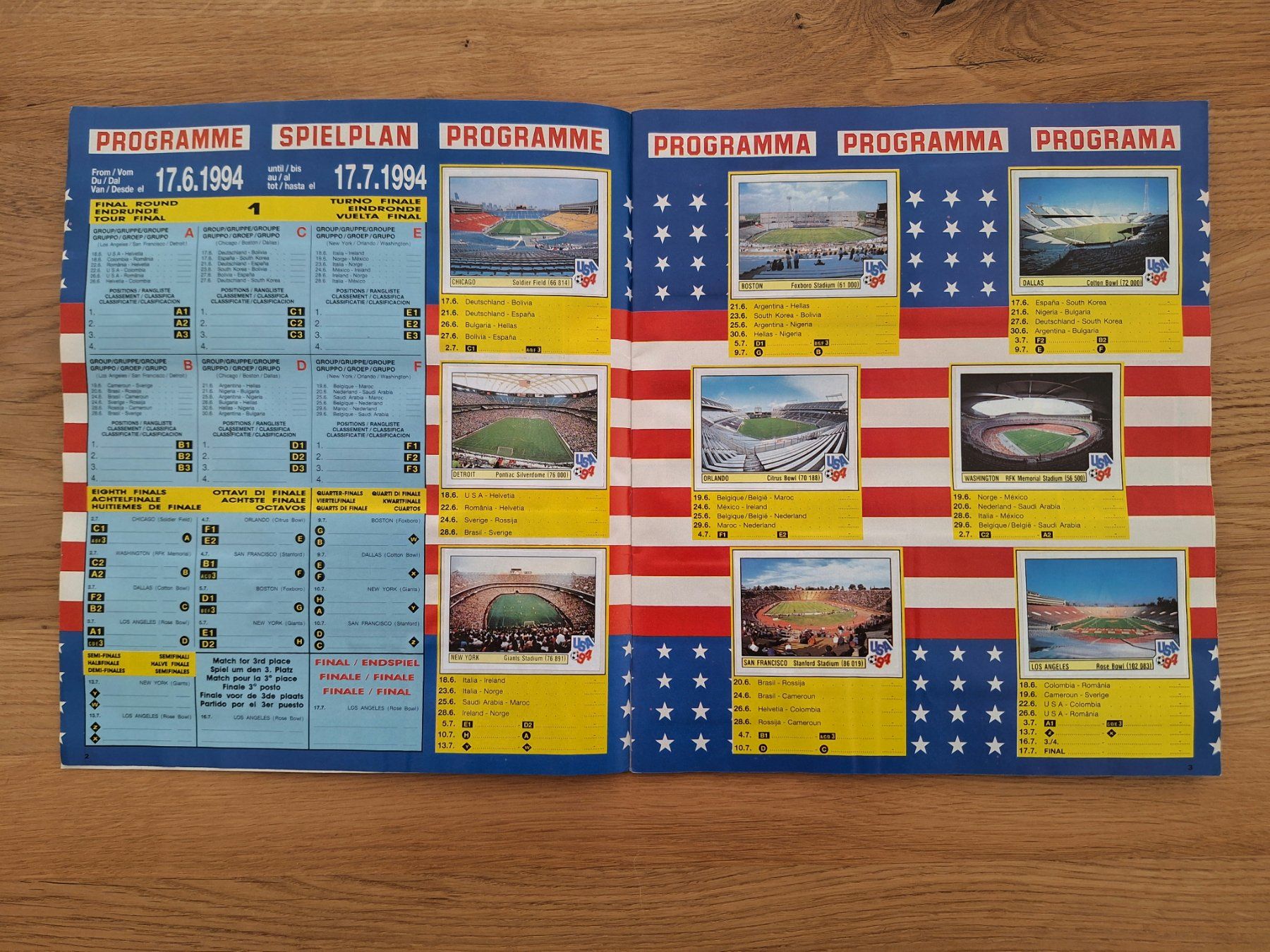Panini Alben: PANINI WORLD CUP 1994 – Gebraucht aus St. Gallen von Matrix023 1