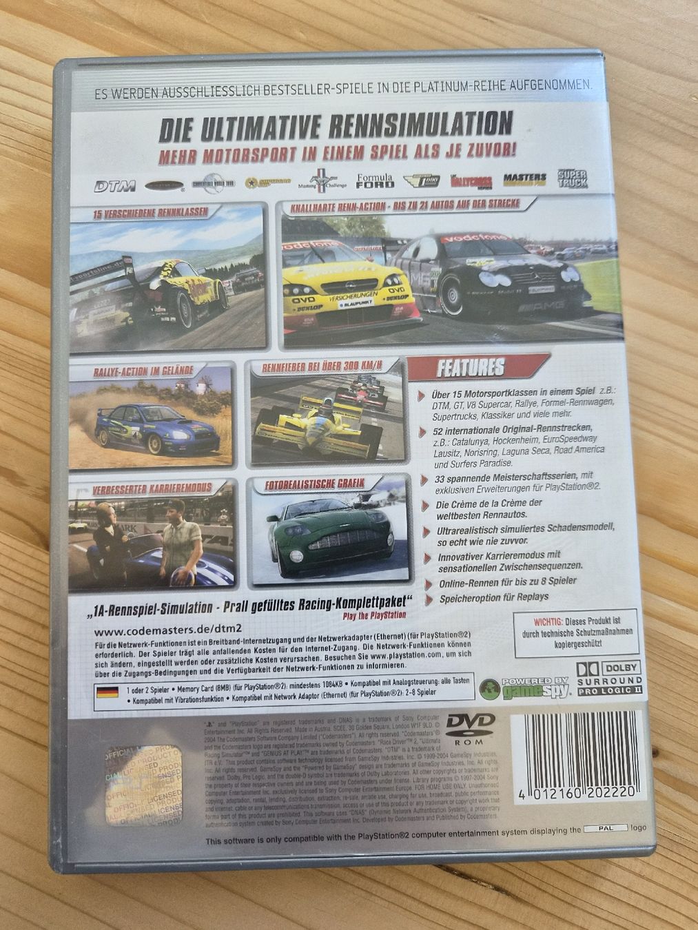 Sony Giochi: DTM Race Driver 2 PS2 - Jeu de course passionnant! – Usato da La Joux FR venduto da car_ck96 2