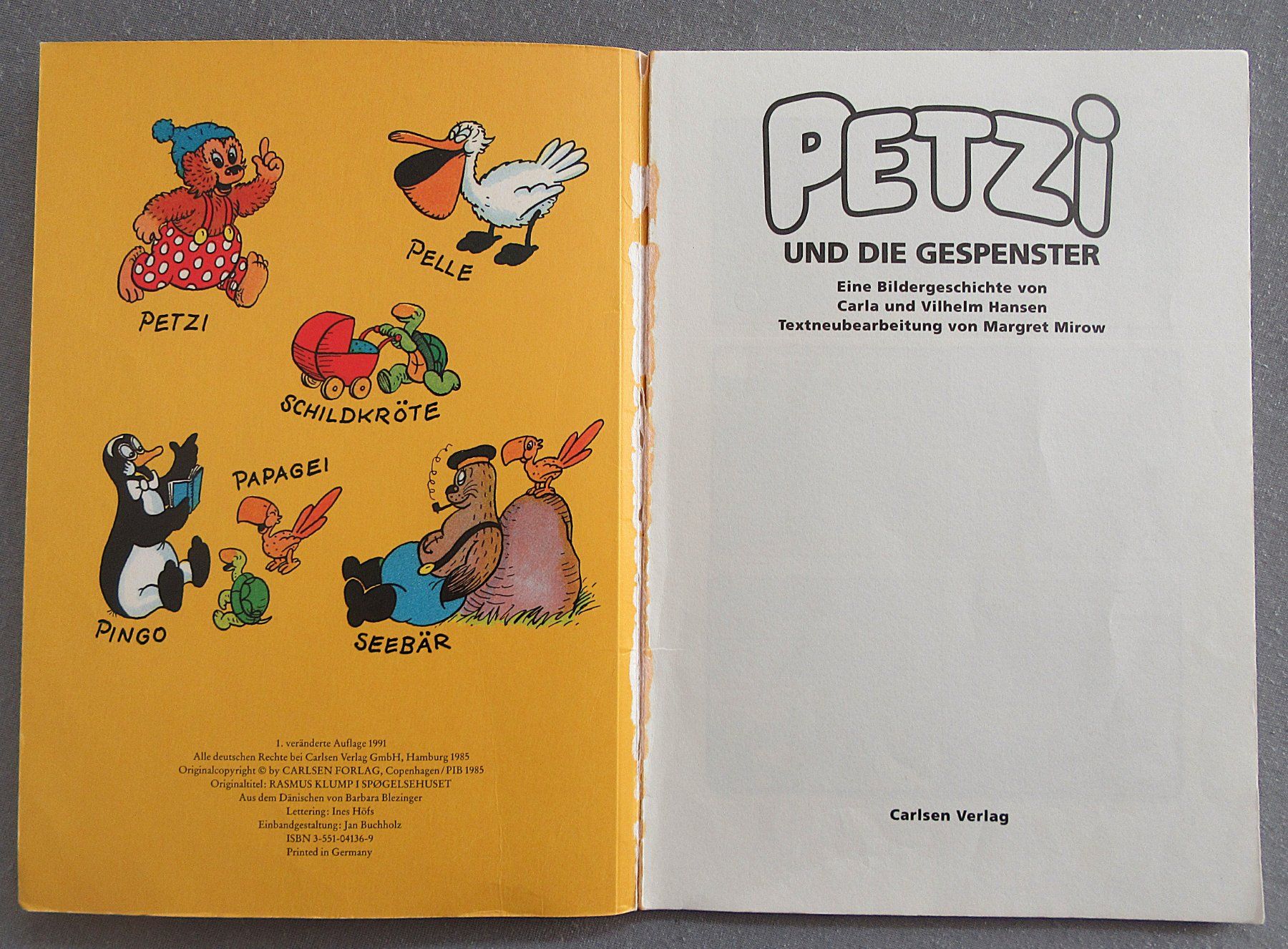 Fumetti: Petzi und die Gespenster - Eine Bildergeschichte – Usato da Auenstein venduto da Padabimbim 1