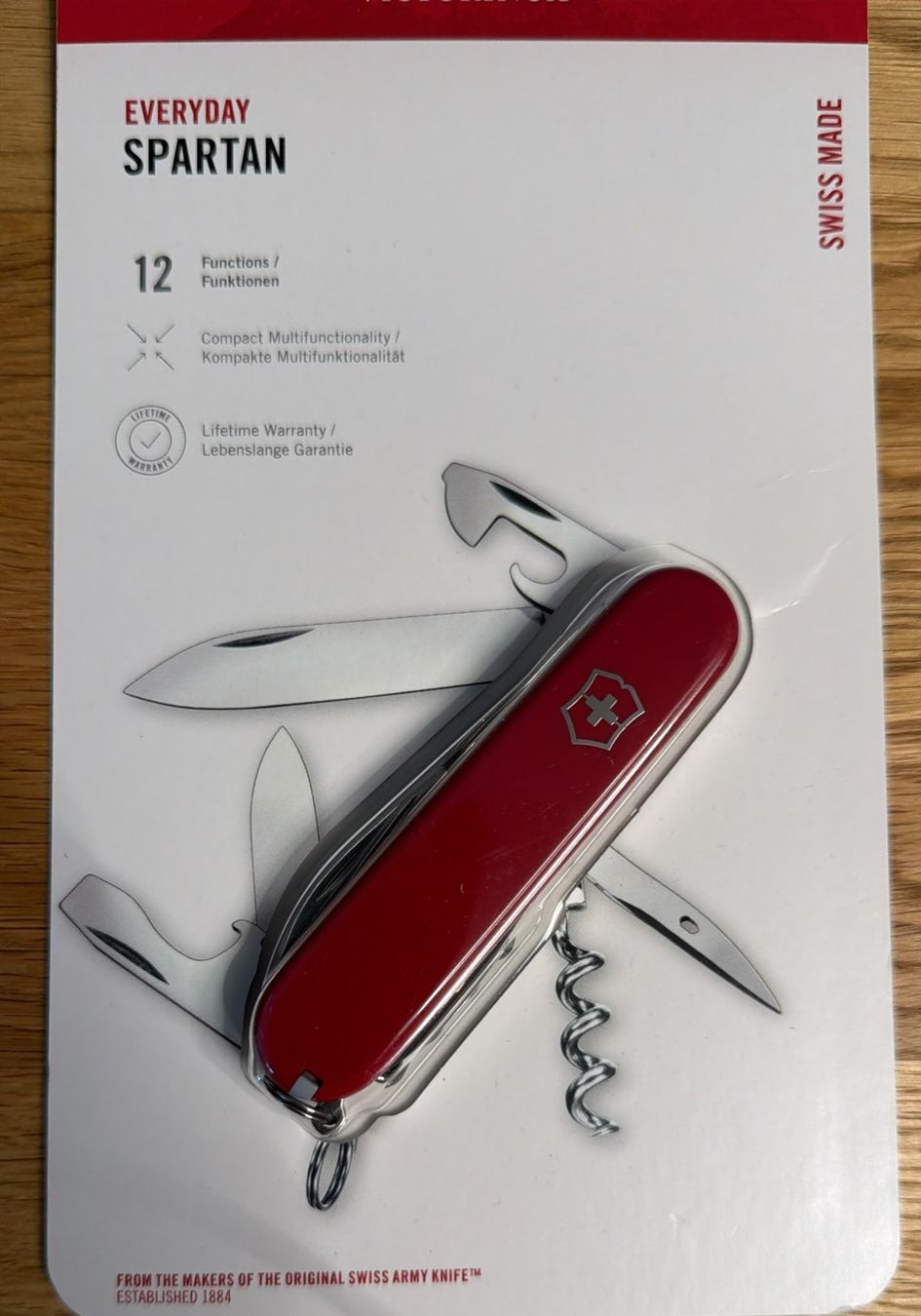 Victorinox Coltelli tascabile: VICTORINOX SACKMESSER EVERYDAY SPARTAN  12 FUNCTIONS – Nuovo e nell'imballaggio originale da Zürich venduto da Frei-Occasionen 1