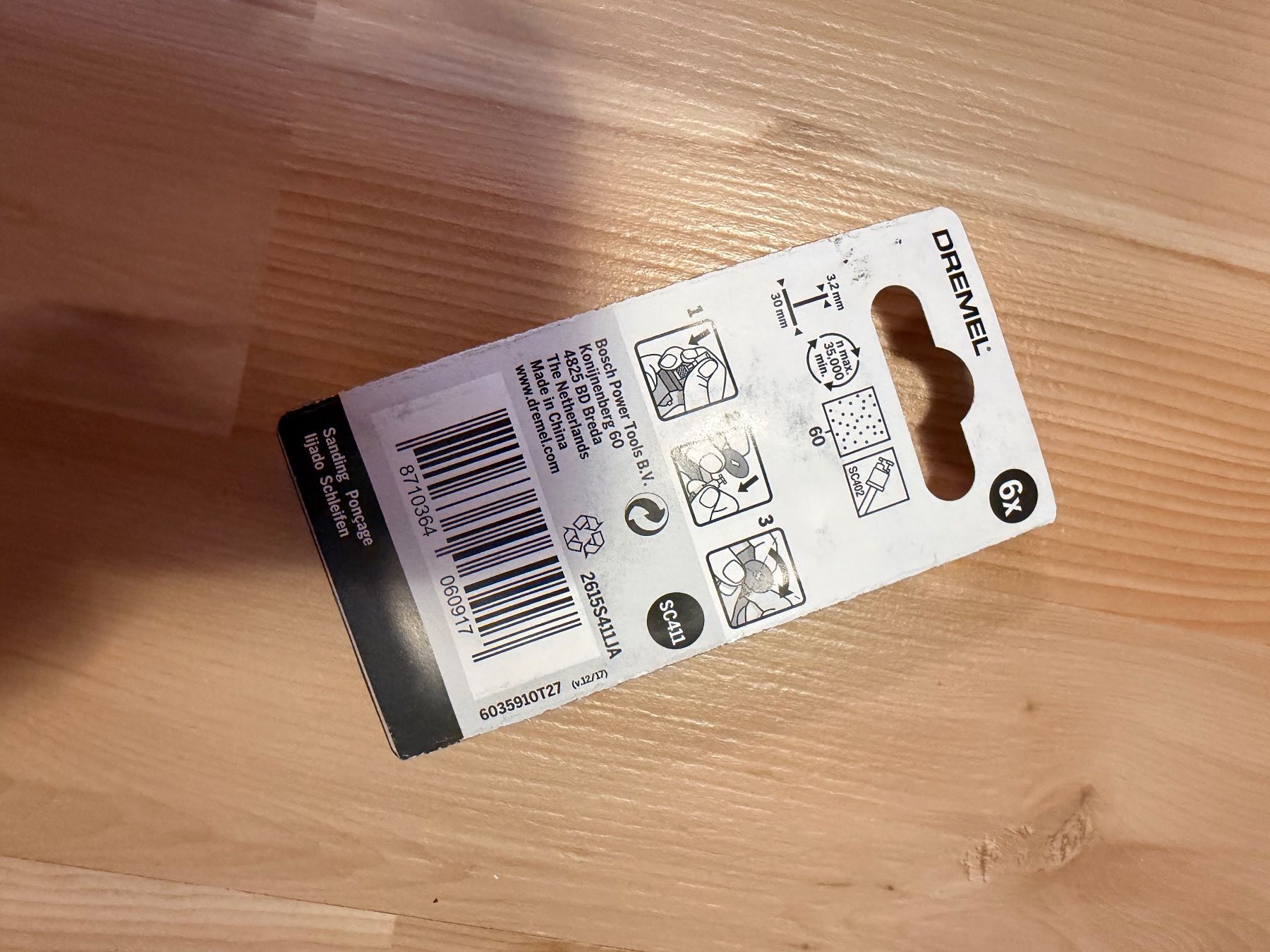 Dremel Tutti gli attrezzi: Dremel SC411 EZ SpeedClic Schleifscheibe 6er – Usato da Amriswil venduto da Trivet 1