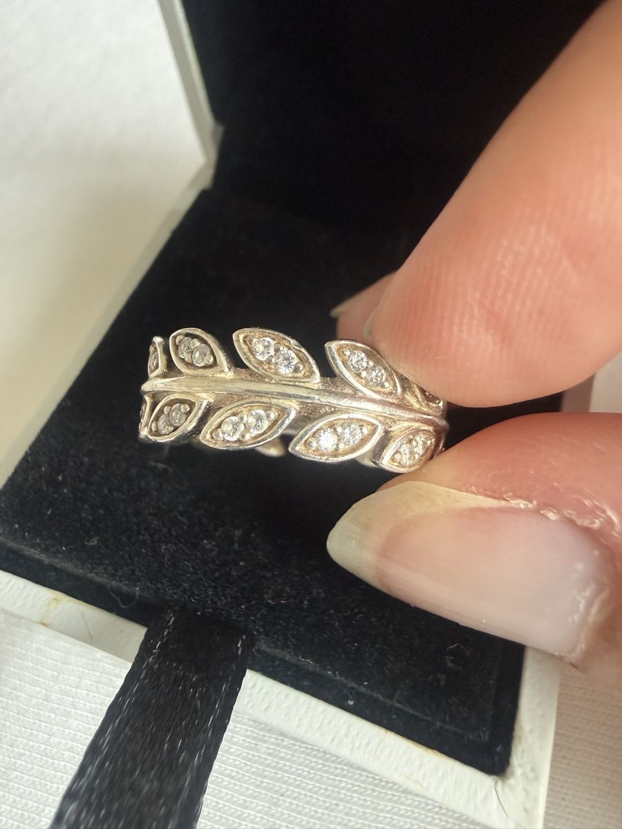 Thomas Sabo Ringe: Thomas Sabo Ring Lorbeerblatt Zirkonia Gr. 50 – Gebraucht aus Winterthur von Query01 3