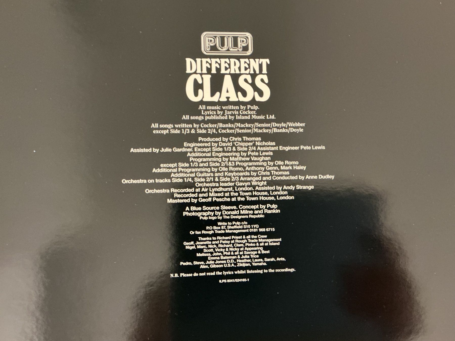 Vinyles: Pulp LP - Different Class ❗️ORIGINAL 1995 – D'occasion à Winterthur par Tumko-Vinyl 3