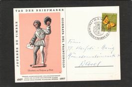 Tag der Briefmarke 1957 ,  Karte