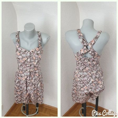 geblümter Jumpsuit Onesie Gr. 34 Hennes