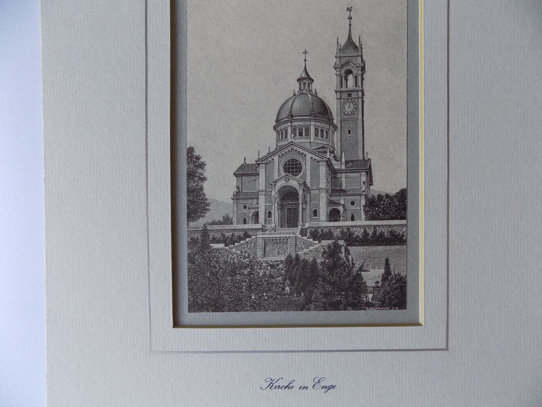 Gravures: Kirche Enge in Zürich – D'occasion à Risch par Rischli15 2