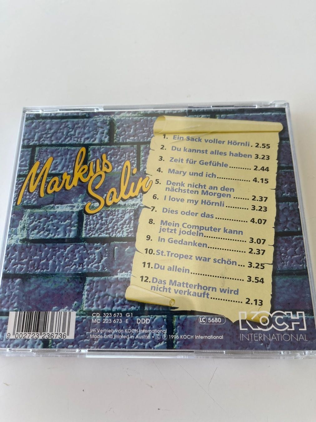 CD: Markus Salin – Usato da Rüti ZH venduto da alumedien 1