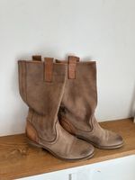 Leder Stiefel mit used look 36