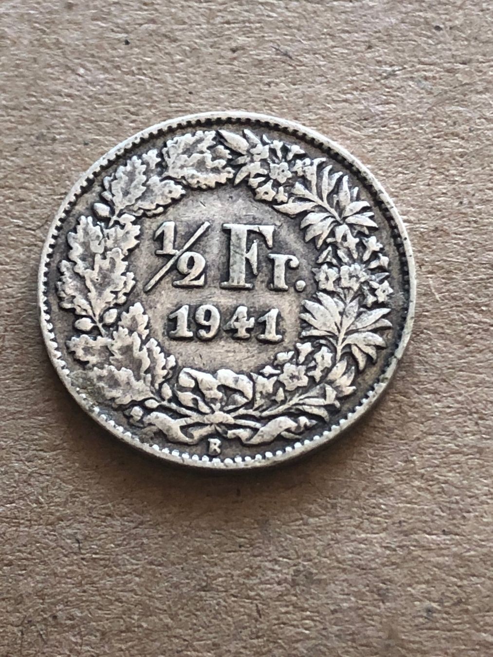 Alle Münzen: 50 Rp. 1941 – Gebraucht aus Schötz von Odpa