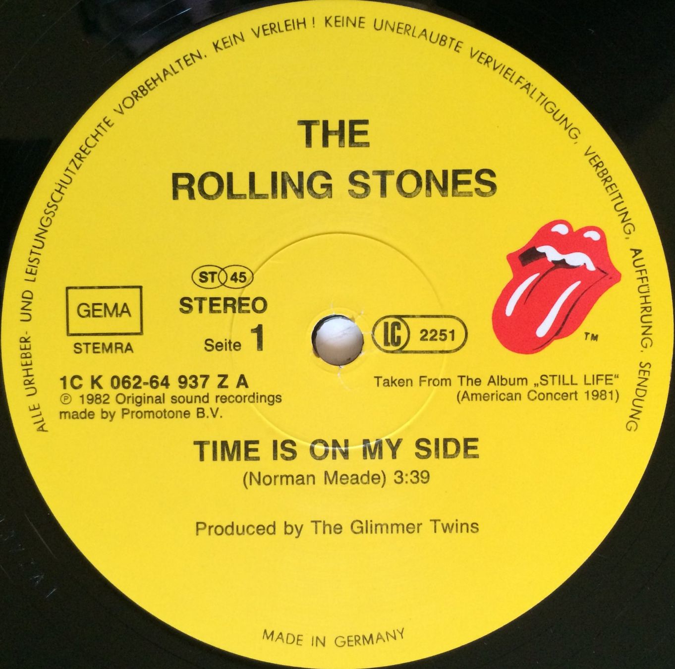 Vinyles: ROLLING STONES - TIME IS ON MY SIDE – D'occasion à Bottens par hotter-than-hell 2