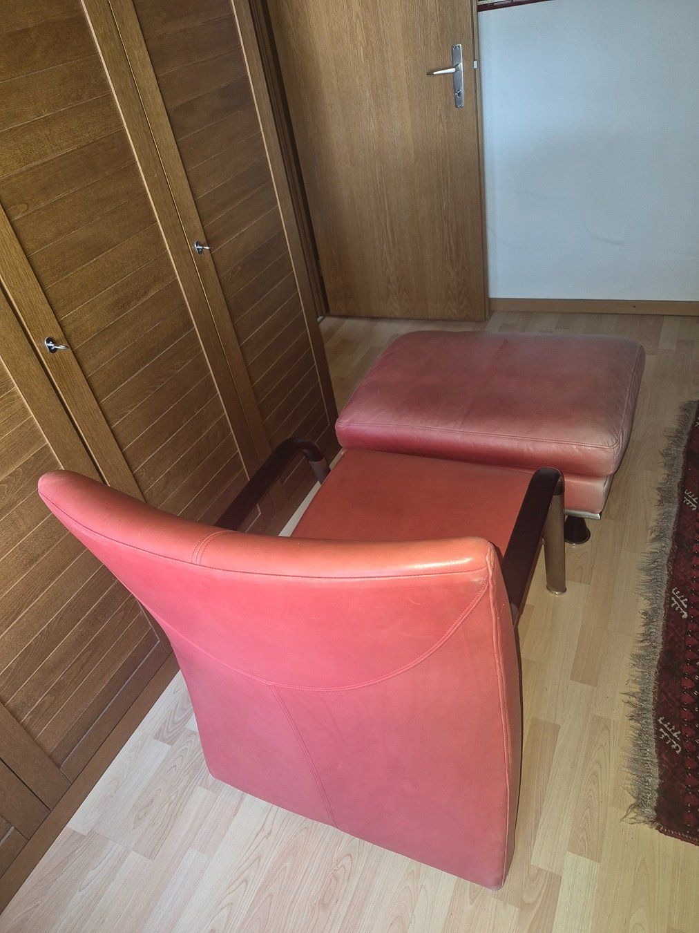 Rolf Benz Poltrone: ROLF BENZ Sessel / Longchair, Leder, rot – Usato da Thalheim an der Thur venduto da LycaenaDispar