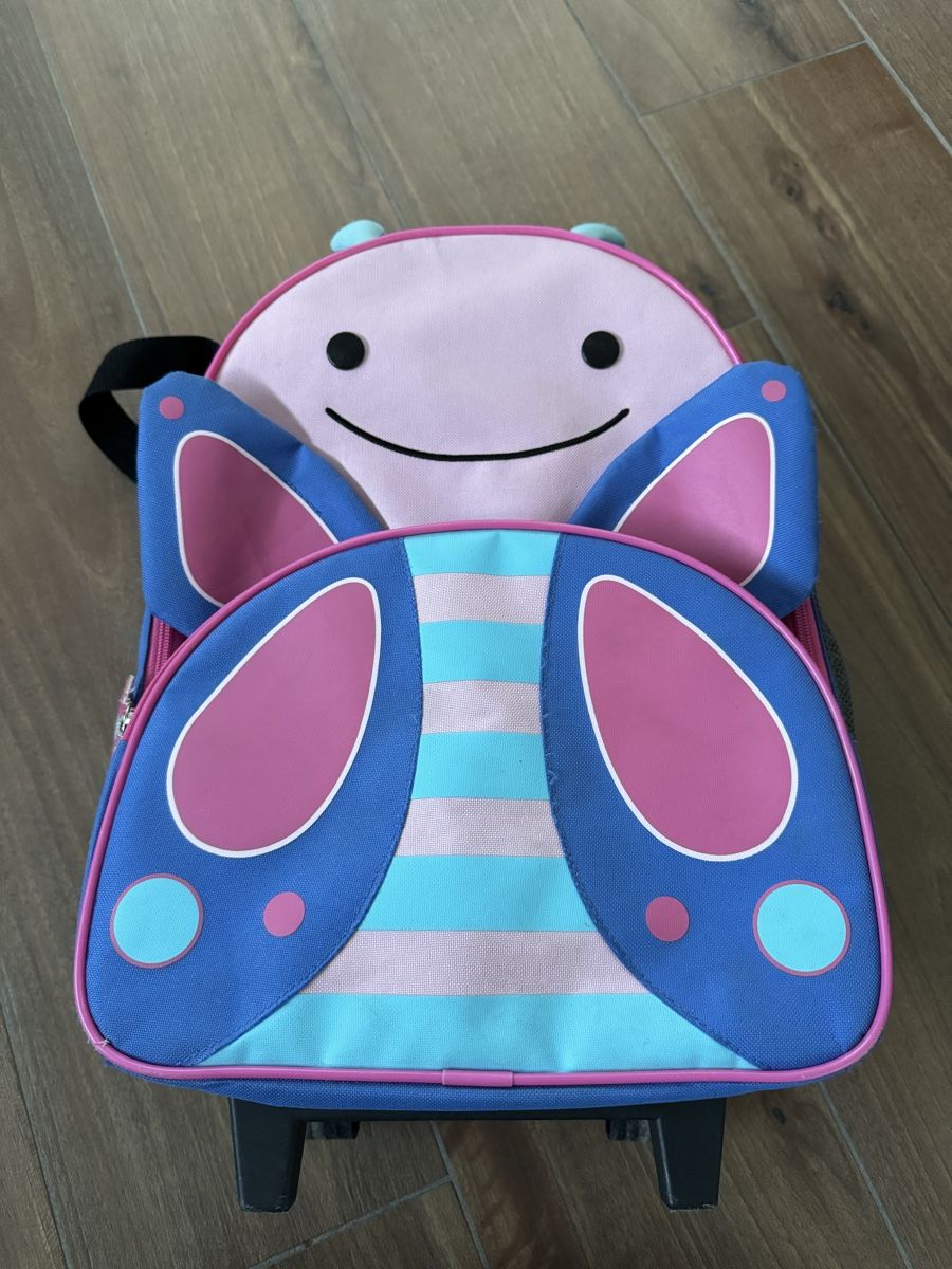 Reisekoffer: Süsser Schmetterling Rollkoffer, Kindertrolley – Gebraucht aus Meyriez von muriS