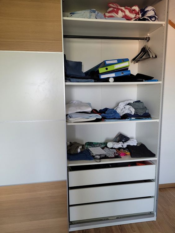 Ikea PAX armoire portes coulissantes, avec tiroirs. Kaufen auf Ricardo
