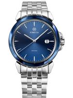 Herrenuhr ®Jowissa Swissmade, Edelstahl, Blau, 5BAR, NEU