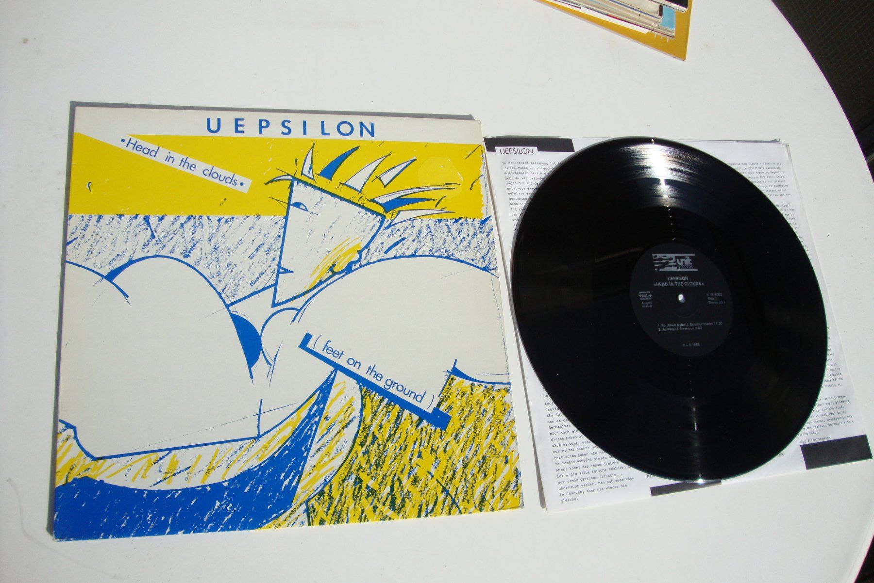 Dischi in vinile: UEPSILON Head in the Clouds, Jürg Solothurnmann, Jürg Ammann – Usato da Bern venduto da Uli_10_11