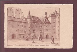 GENEVE - Tour du Molard // pli d'angle //