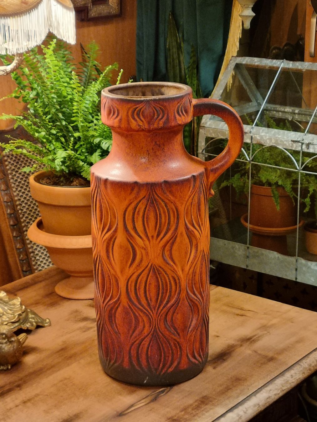 Vasi & Recipienti: Grosse Scheurich Fat Lava Bodenvase 70er – Usato da Scharnachtal venduto da devin03 7