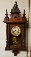Regulator JUNGHANS antike Pendel- Wanduhr m. Gong & Helvetia