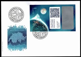 Swiss Crypto: Sonderumschlag ID7 Rigi, FDC Illustriert
