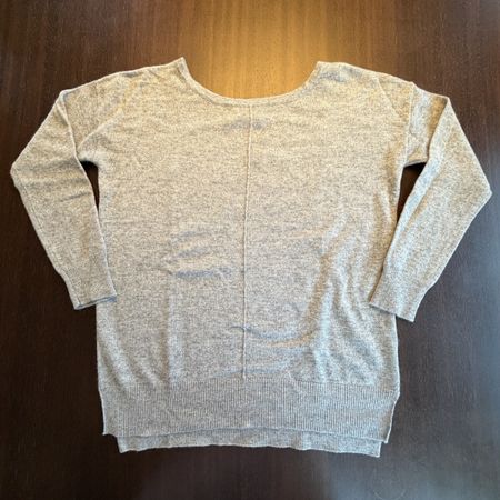 GRAUER KASCHMIRPULLOVER S
