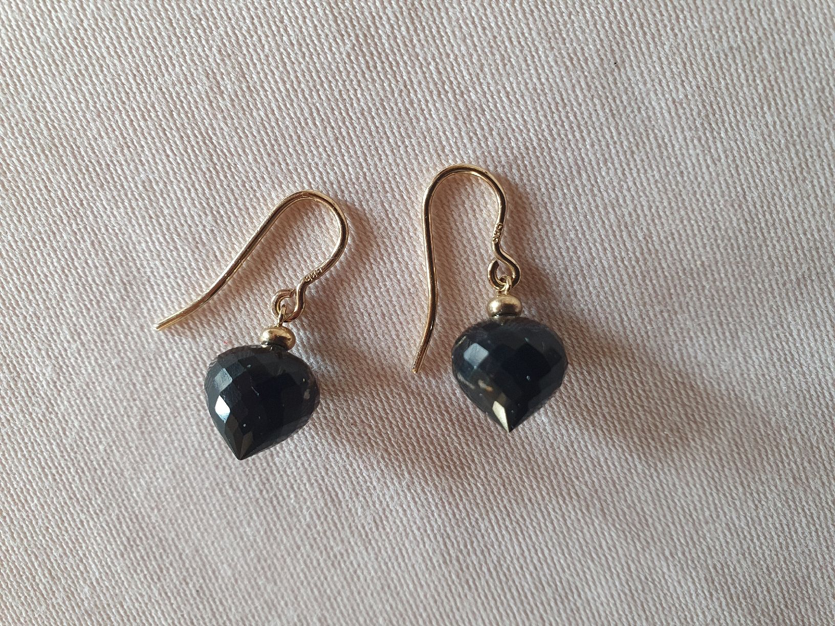 Orecchini pendenti & Orecchini a lobo: süsse Einhänger/Ohrringe, 585er Gold mit Onyx "Zwiebelchen" – Nuovo (secondo la descrizione) da Neuhausen venduto da mamanti024 6