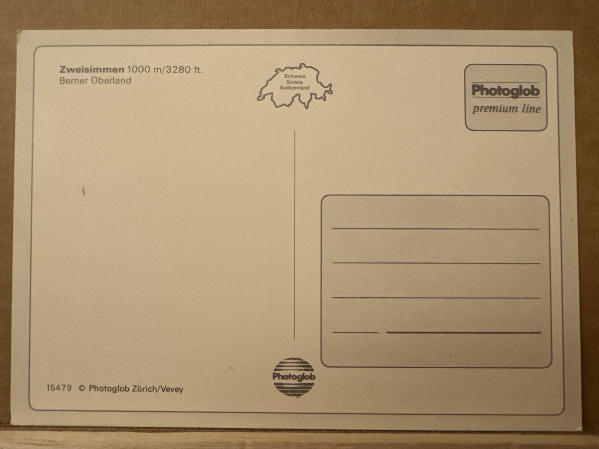 Cartoline postali: AK von Zweisimmen – Usato da Rümlang venduto da Kartenpost1 1