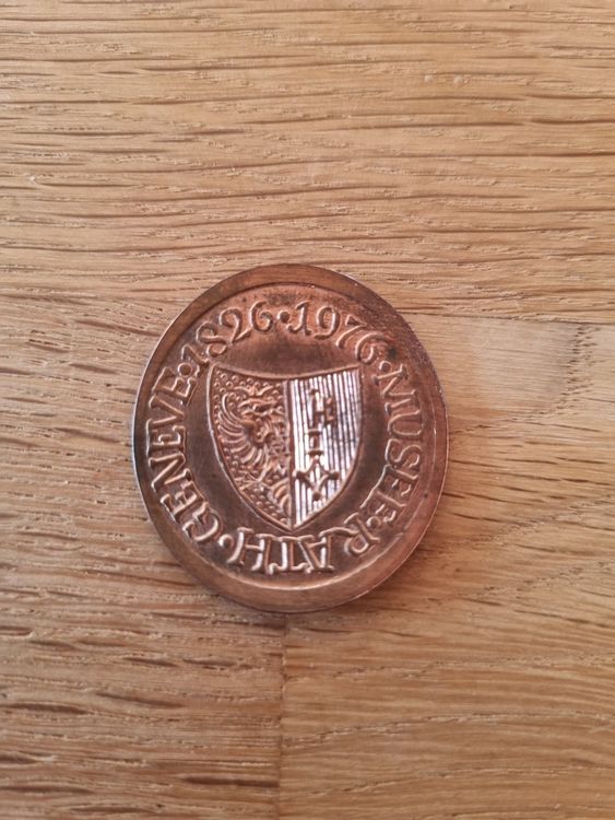 Emil Fässler - Medaille 1976 - Museum Rath Genf Kupfer (Gebraucht) in ...