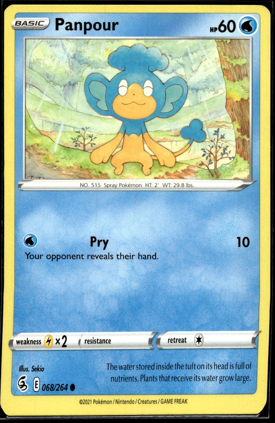 Pokémon Carte collezionabili: Panpour (FST EN 068//264) – Usato da Affoltern am Albis venduto da Chiesa_5 1